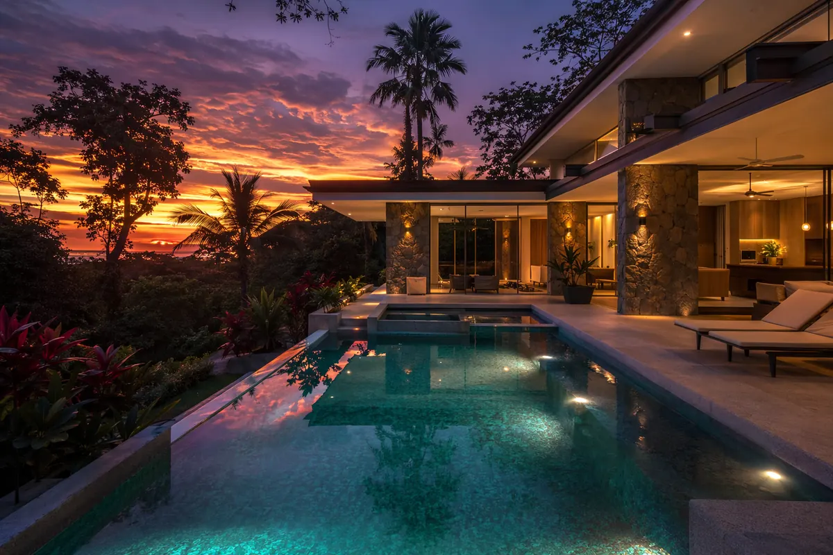 Private villa with pool in Costa Rica